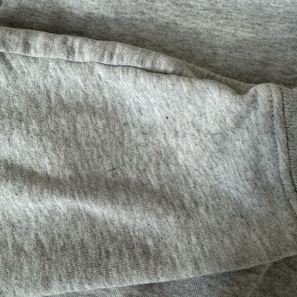 Sporty & Rich Blank Unprinted Heather Grey Hoodie - Picture 5 of 5